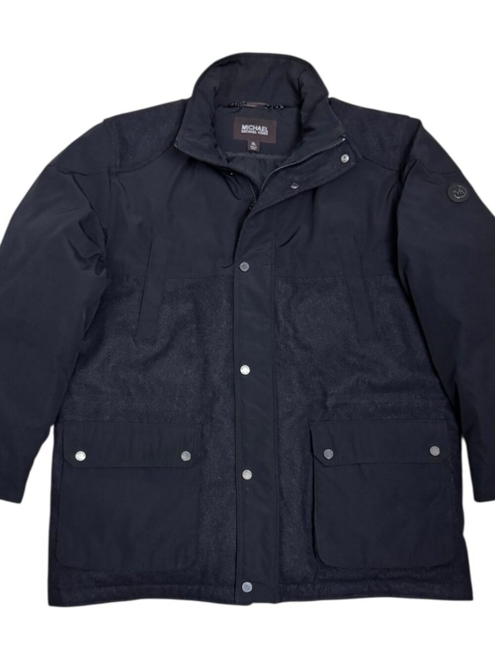 MICHAEL KORS Wool DUCK DOWN Fill Winter Puffer parka Coat Jacket Mens XL